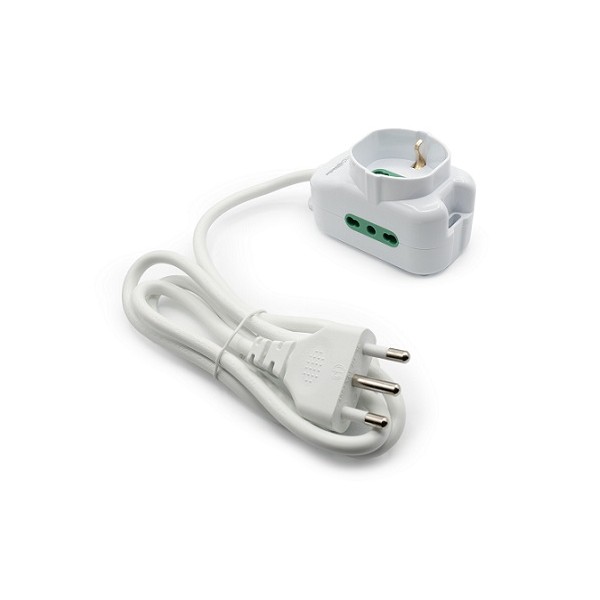 Multipresa 3 Ingressi 1 BIPASSO SCHUKO E 2 BIPASSO Spina Italiana 16A multipresa-3-ingressi-1-bipasso-schuko-e-2-bipasso-spina-italiana-16a